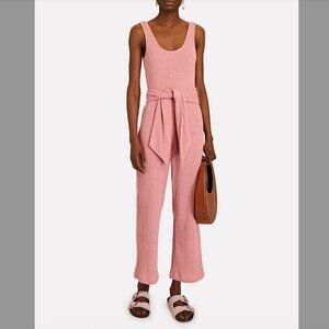 SAYLOR Molly Pink Rib Knit Jumpsuit, Medium